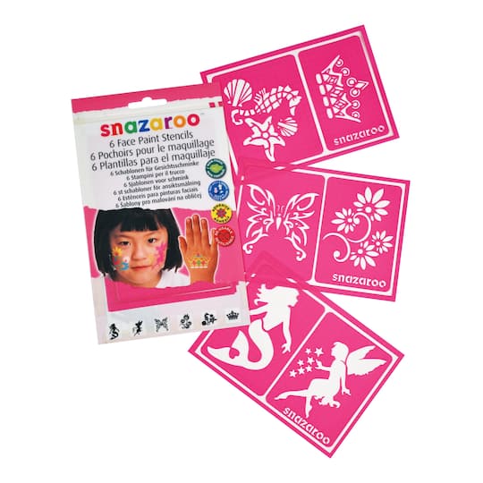 Snazaroo™ Face Painting Stencils for Girls